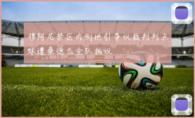 穆阿尼禁区内倒地引争议裁判判点球遭桑德兰全队抗议